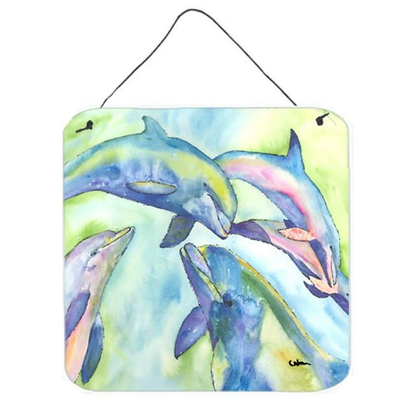 6x6 Multicolor Caroline's Treasures BB7120DS66 Dolphin Wall or Door Hanging Prints 6x6 Multicolor Caroline's Treasures BB7120DS66 Dolphin Wall or Door Hanging Prints
